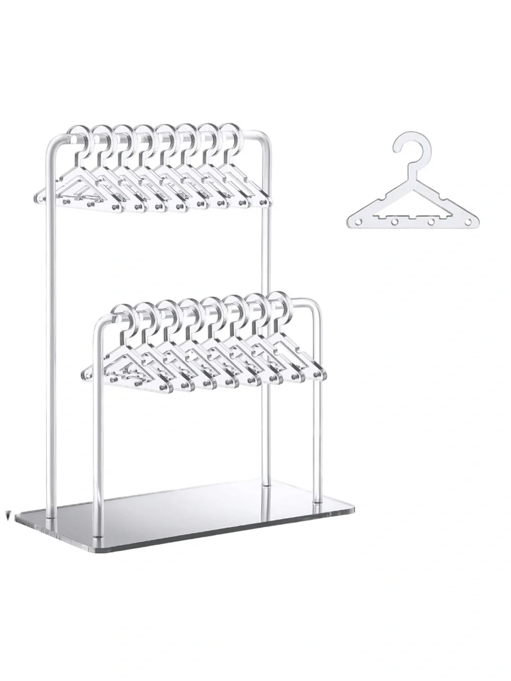 Acrylic Double-Tier Earring Organizer Stand & Display